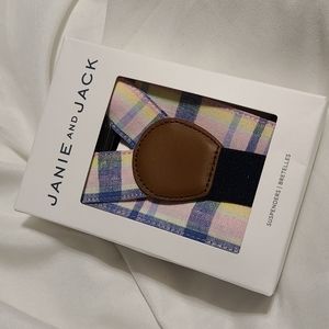 Janie and Jack Plaid suspenders